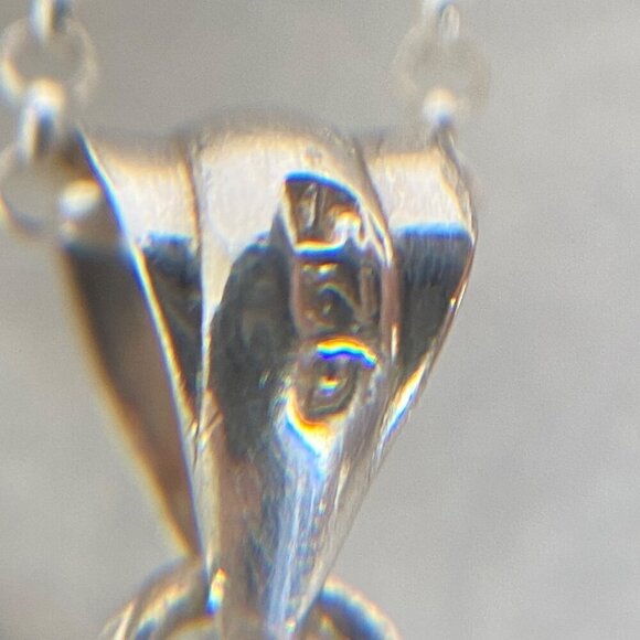 Sterling Silver 925 Baltic Amber Cabochon Pendant Necklace 18" Rolo Chain - Picture 14 of 16